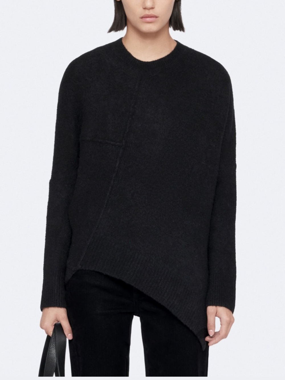 Allsaints Lock Cashmere Jumper Black Sweater Size Small